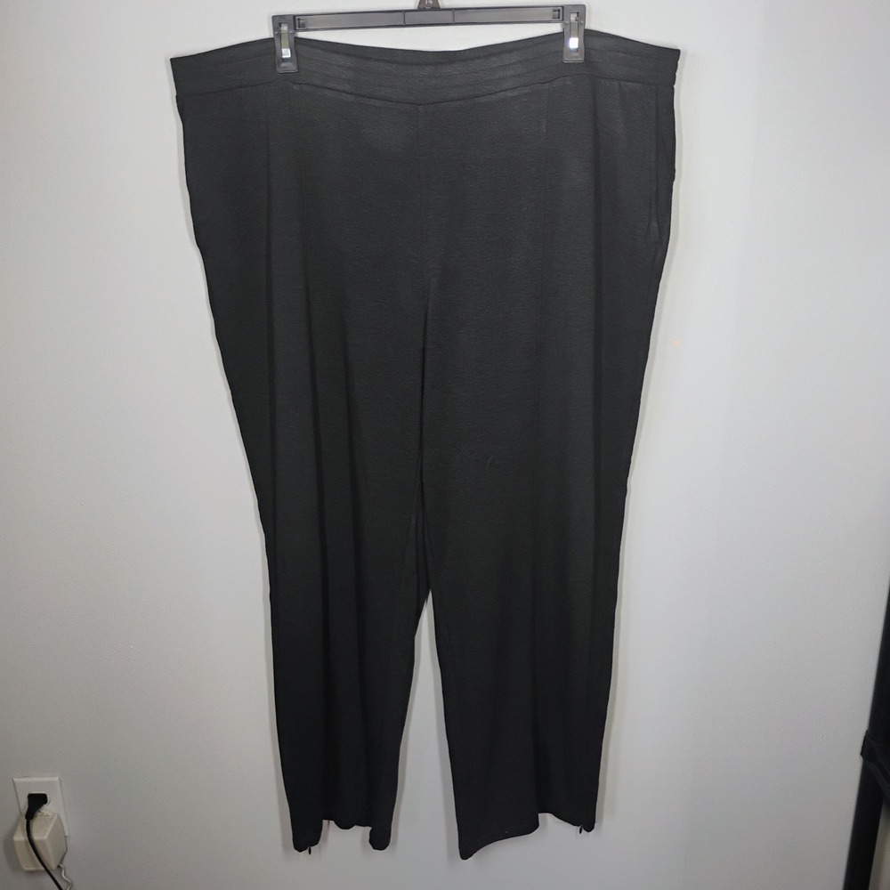 NWT J.Jill Pima Ankle Pull On Pants Women 4XL Charcoal Gray Casual Comfy Travel